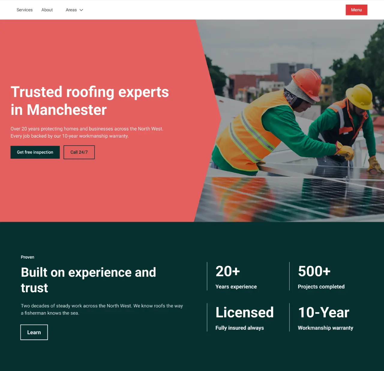 Roofing Serivice Business Website